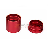 Red Anodizing CNC Turning Parts